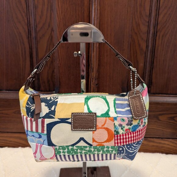 Vintage COACH Patchwork Mini Bag - Picture 1 of 12